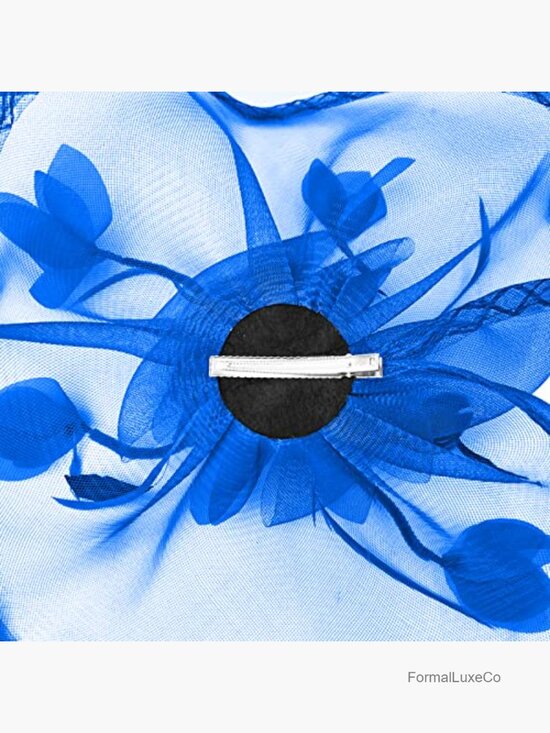 Mesh Floral Feather Fascinator Headband for Weddings & Parties main image 5